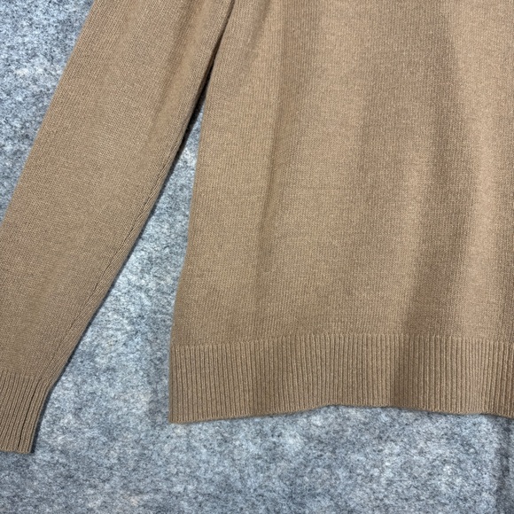 Banana Republic Camel Wool Cashmere Cardigan Size M Button Front Minimalist - Picture 14 of 15